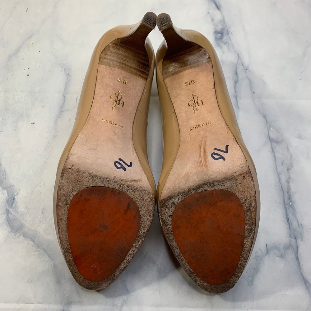 Cole Haan Nike Air Tan Nude High Heels Pumps - Picture 7 of 8
